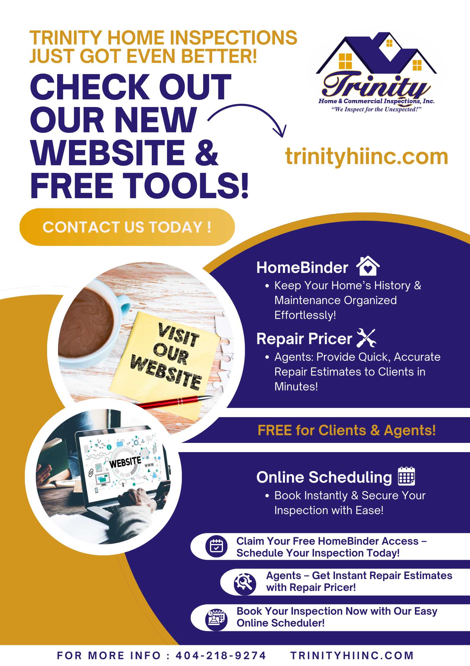 Atlanta Metropolitan Area's trusted home inspectors - Our Promotions - Trinity Home and ...